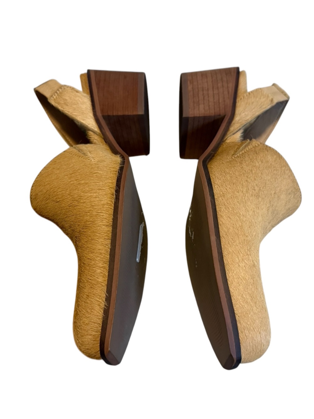 Overland Women's Gina Hair-On Calfskin Leather Mules Size 39/ US 9 - Picture 6 of 9